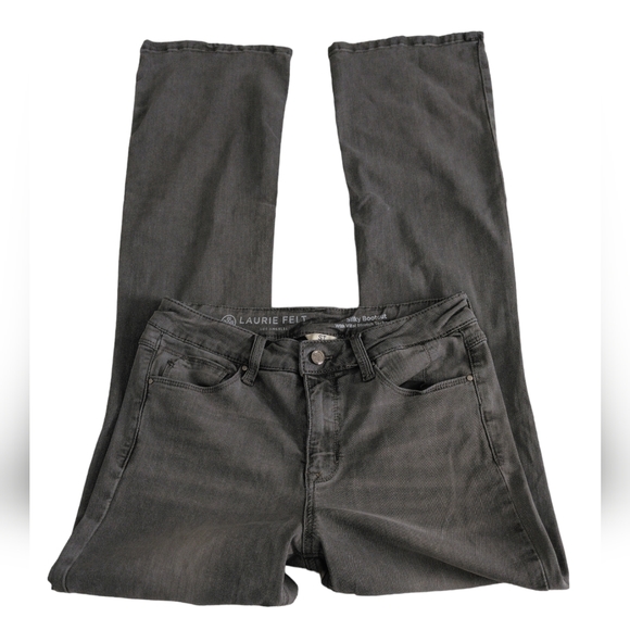 Laurie Felt ST(Small Tall)Grey Silky Bootcut Jeans - Picture 4 of 15